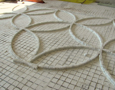 Mosaico in cubetti di marmo di Carrara